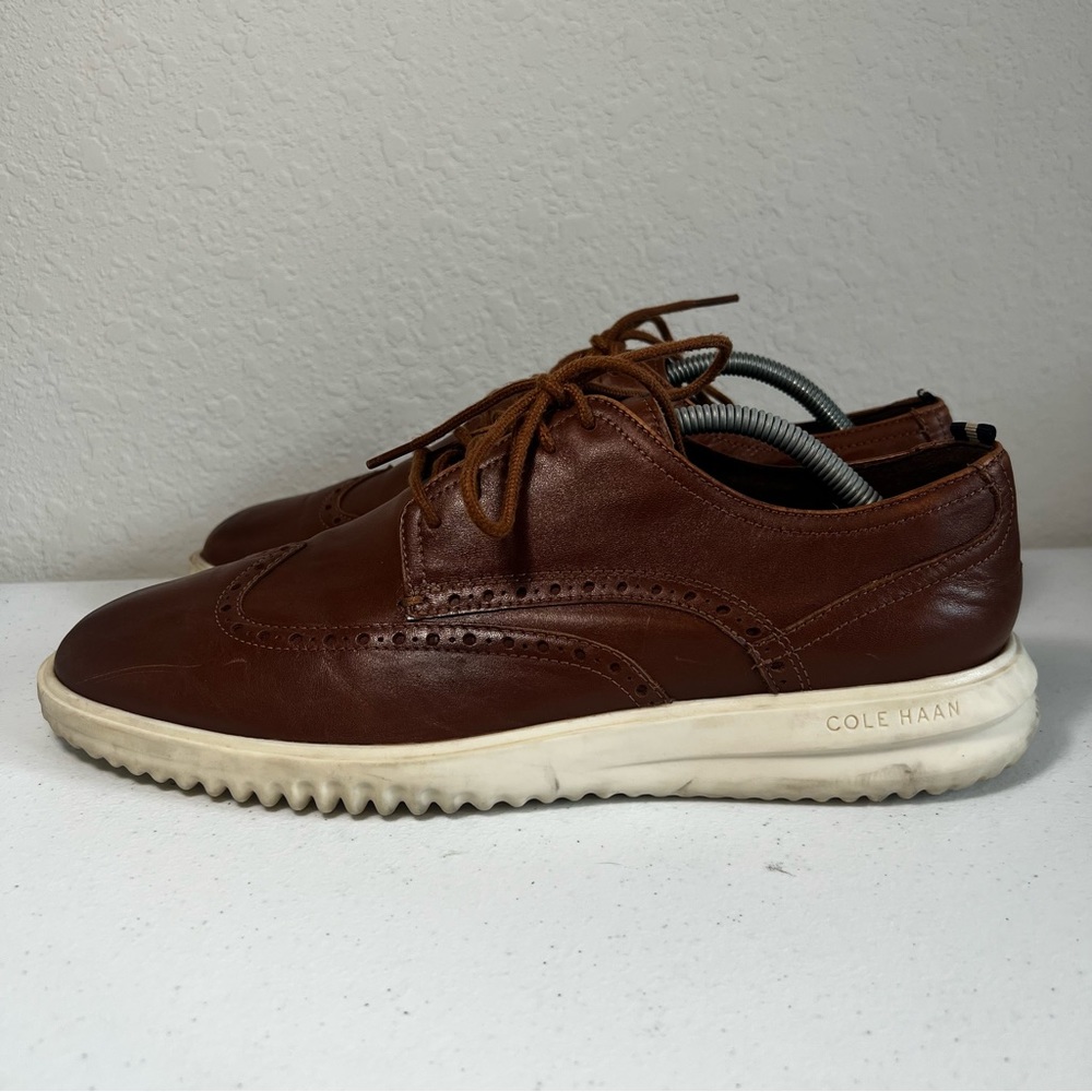 Men's COLE HAAN Leather Grand Wingtip Comfort Oxfords Shoes C36939 10.5M